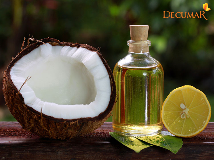 Chanh tươi và dầu dừa vừa giúp da hết mụn viêm lại còn khiến da sáng lên trông thấy