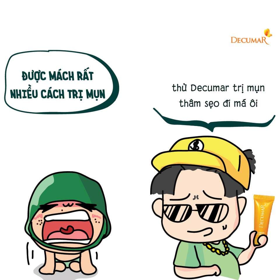 Kem trị mụn Decumar – Hết thâm mau liền sẹo
