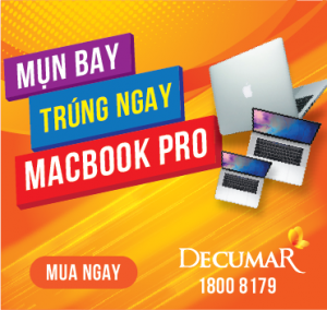 Cào ngay, trúng liền tay Macbook Pro của Decumar