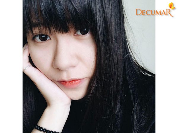 Khánh Huyền hết mụn sau khi dùng Decumar