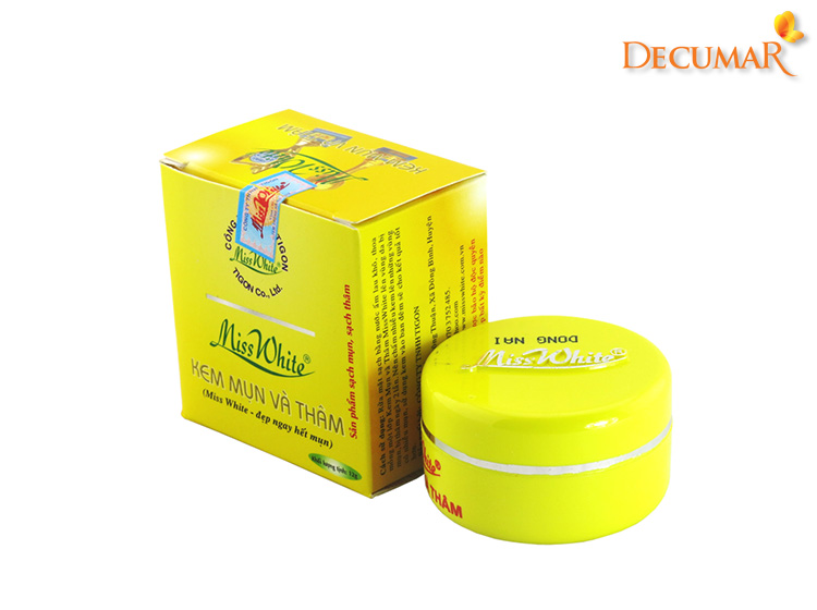 Trị mụn bằng kem nghệ MissWhite