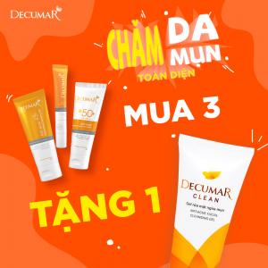 Mua 3 sản phẩm Decumar Advanced tặng 1 Decumar Clean- Da đã sáng nay thêm xịn mịn!